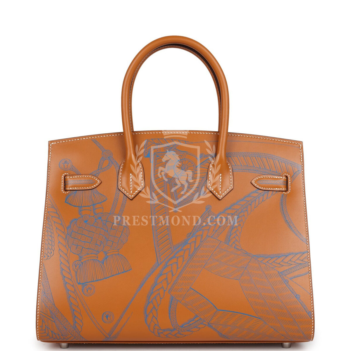 Hermes Birkin Sellier 30 "Zouaves Et Dragons" Naturel Sable Butler PHW — изображение 4