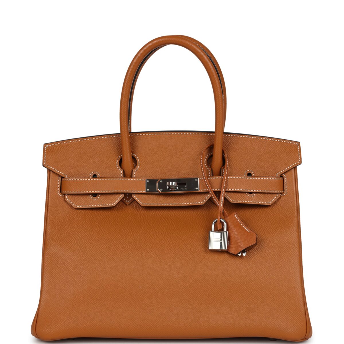 Preowned Hermes Birkin 30 Toffee Epsom PHW