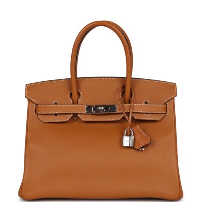 Preowned Hermes Birkin 30 Toffee Epsom PHW