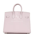 Hermes Birkin Sellier 25 Mauve Pale Epsom PHW