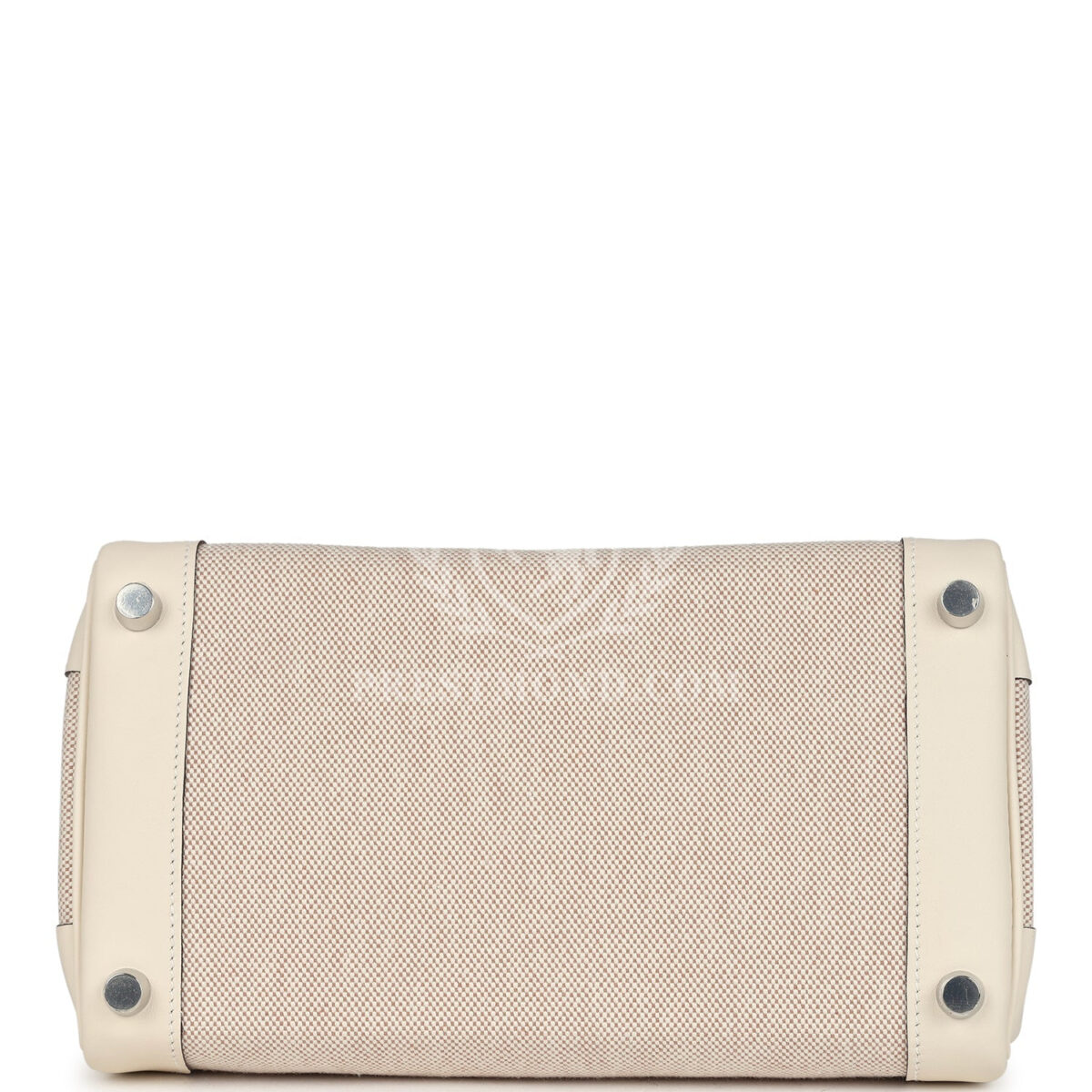Hermes Birkin 25 Nata Swift and Ecru-Beige Toile H Canvas PHW — изображение 6