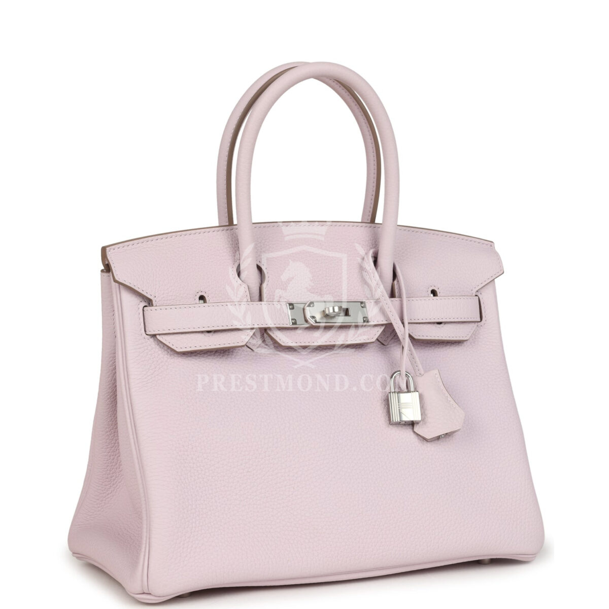 Hermes Birkin 30 Mauve Pale Clemence PHW — изображение 2