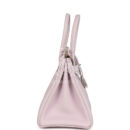 Hermes Birkin 30 Mauve Pale Clemence PHW