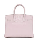 Hermes Birkin 30 Mauve Pale Clemence PHW