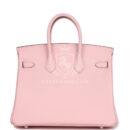 Hermes Birkin 25 Rose Sakura Swift PHW