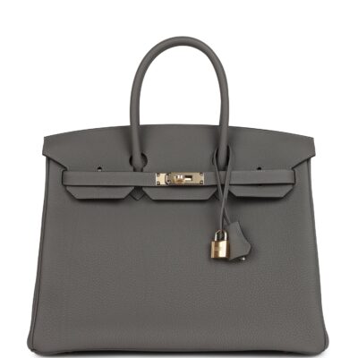 Hermes Birkin 35 Gris Meyer Togo PBHW