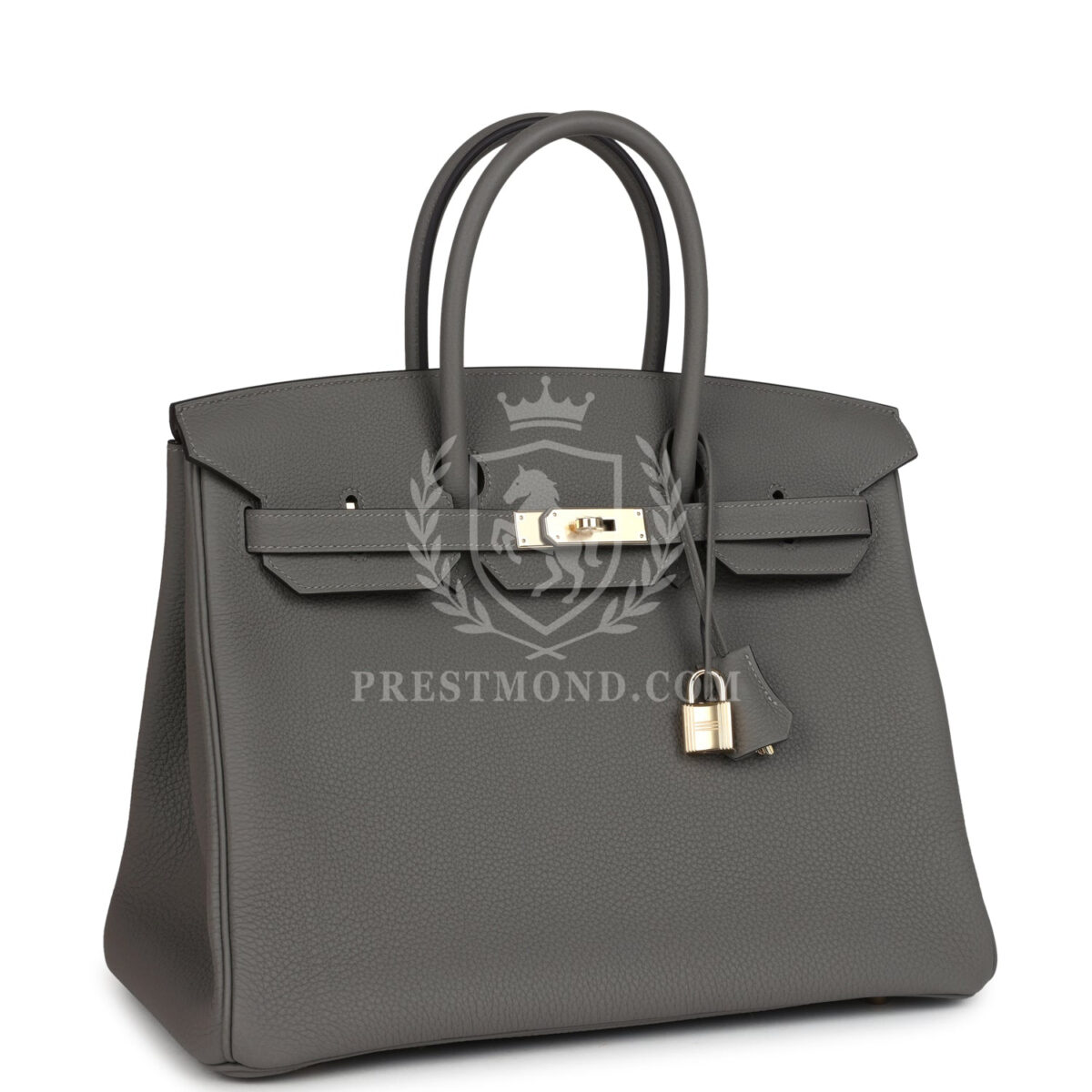 Hermes Birkin 35 Gris Meyer Togo PBHW — изображение 2