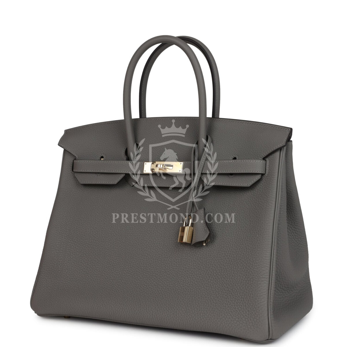 Hermes Birkin 35 Gris Meyer Togo PBHW — изображение 5