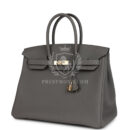 Hermes Birkin 35 Gris Meyer Togo PBHW