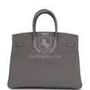 Hermes Birkin 35 Gris Meyer Togo PBHW