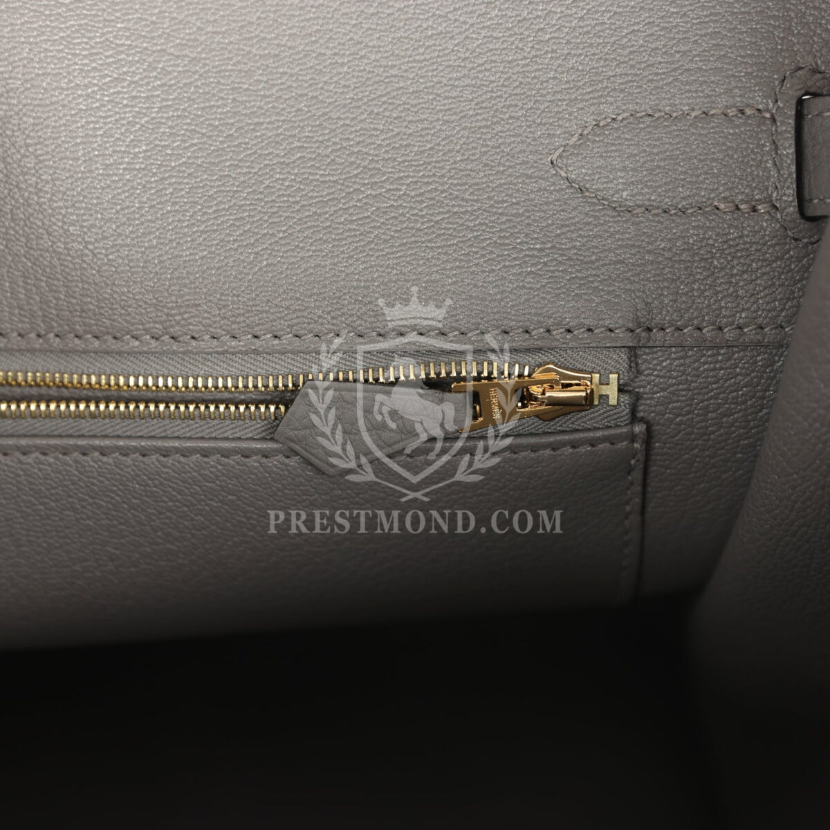 Hermes Birkin 35 Gris Meyer Togo PBHW — изображение 9