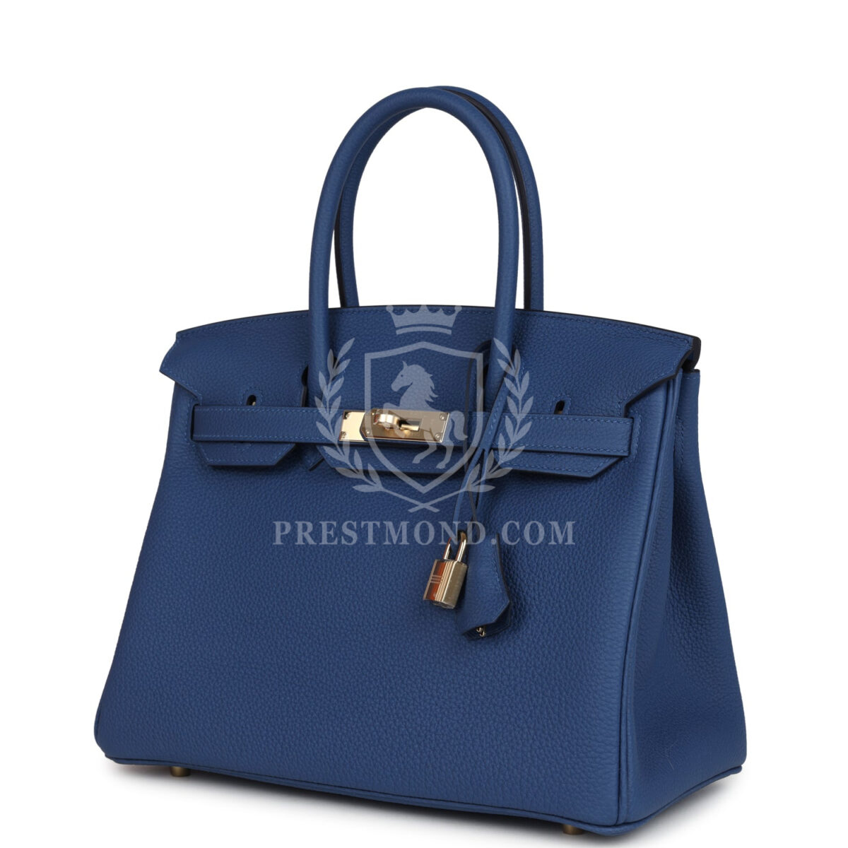 Hermes Birkin 30 Bleu Tie Togo PBHW — изображение 5