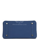 Hermes Birkin 30 Bleu Tie Togo PBHW