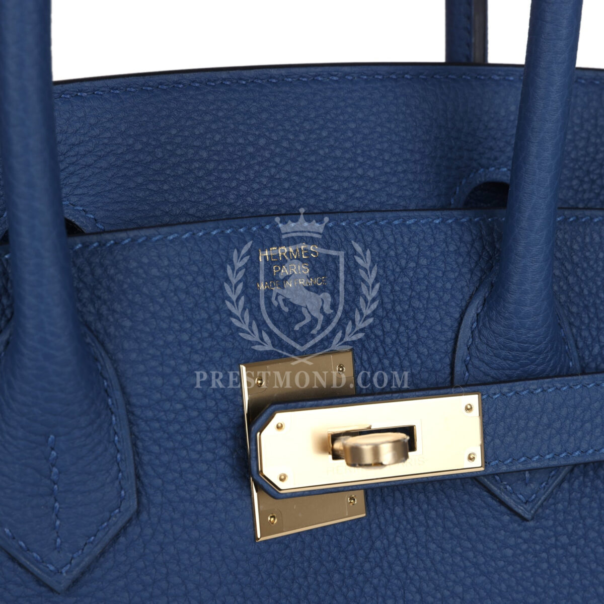 Hermes Birkin 30 Bleu Tie Togo PBHW — изображение 7