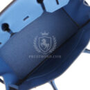 Hermes Birkin 30 Bleu Tie Togo PBHW