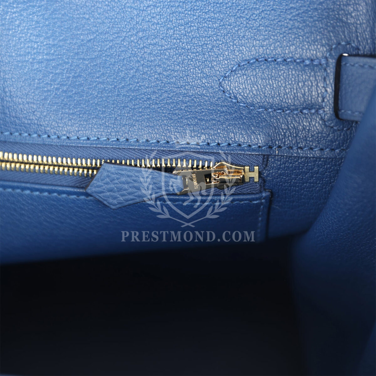 Hermes Birkin 30 Bleu Tie Togo PBHW — изображение 9