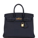 Hermes Birkin 25 Bleu Nuit Togo GHW