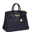 Hermes Birkin 25 Bleu Nuit Togo GHW
