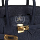Hermes Birkin 25 Bleu Nuit Togo GHW