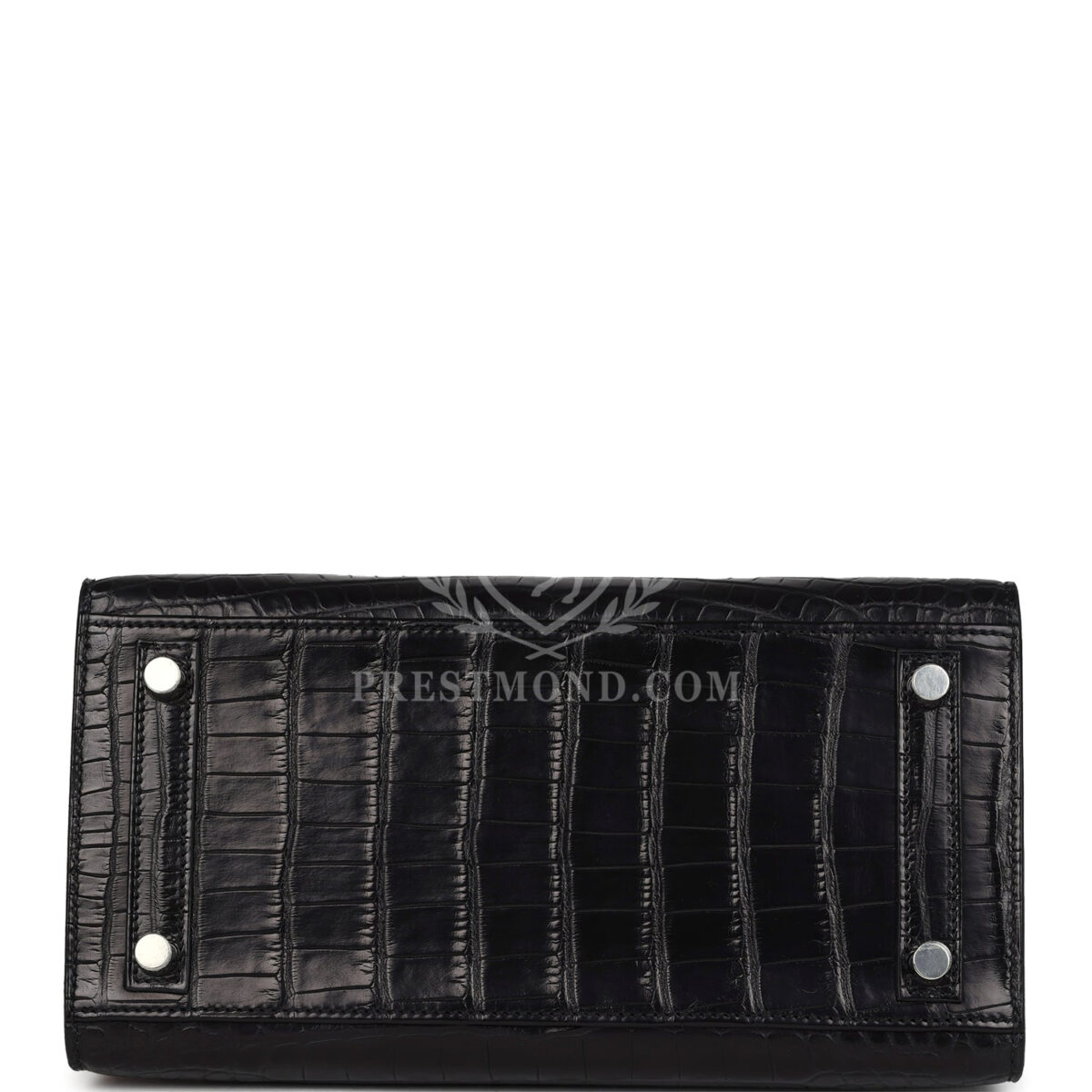 Hermes Birkin Sellier 25 Black Matte Alligator PHW — изображение 6