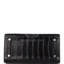 Hermes Birkin Sellier 25 Black Matte Alligator PHW