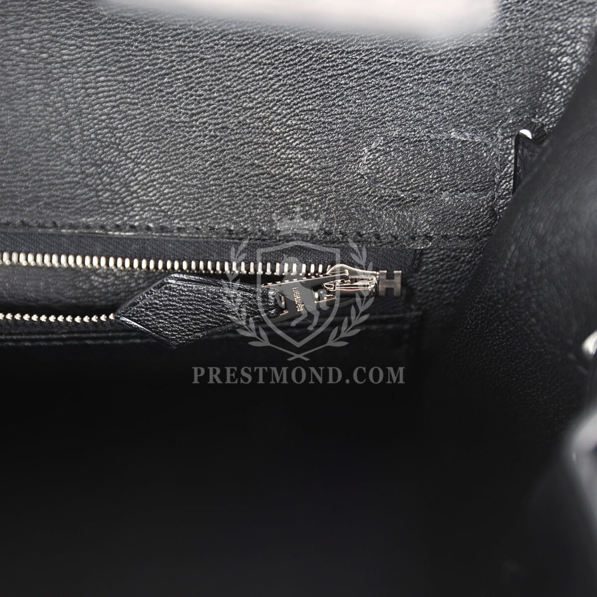 Hermes Birkin Sellier 25 Black Matte Alligator PHW — изображение 9