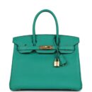 Hermes Birkin 30 Vert Jade Epsom GHW