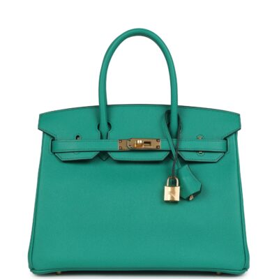 Hermes Birkin 30 Vert Jade Epsom GHW