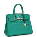 Hermes Birkin 30 Vert Jade Epsom GHW