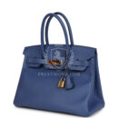 Hermes Birkin 30 Bleu Brighton Epsom GHW