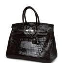 Hermes Birkin 35 Havane Shiny Porosus Crocodile PHW