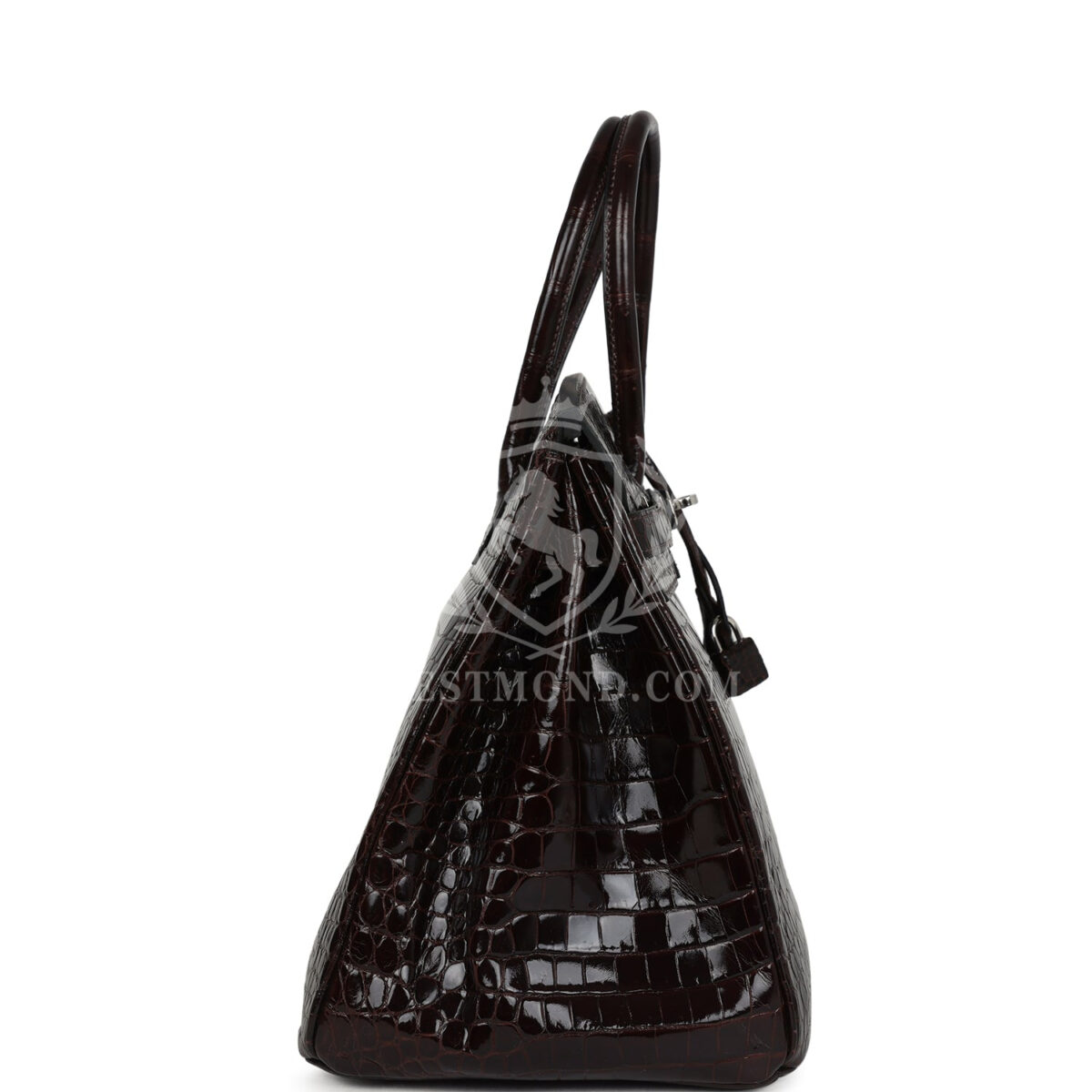 Hermes Birkin 35 Havane Shiny Porosus Crocodile PHW — изображение 3