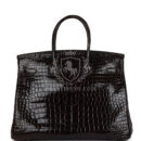 Hermes Birkin 35 Havane Shiny Porosus Crocodile PHW