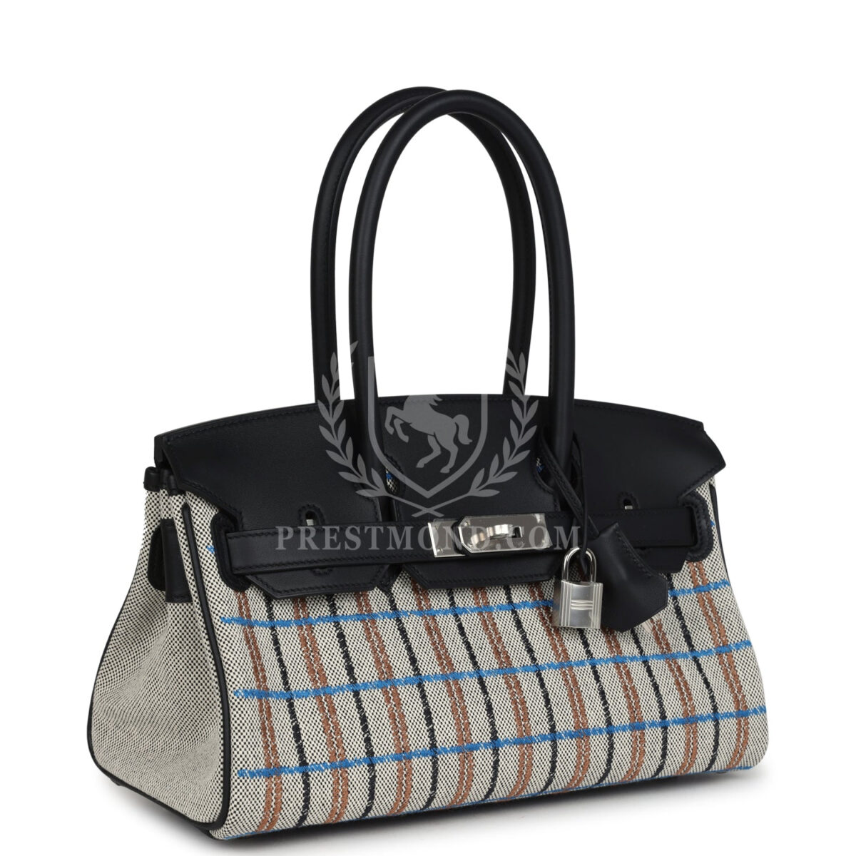 Hermes Shoulder Birkin Light 29 Multicolor Toile and Black Swift PHW — изображение 2