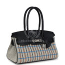 Hermes Shoulder Birkin Light 29 Multicolor Toile and Black Swift PHW