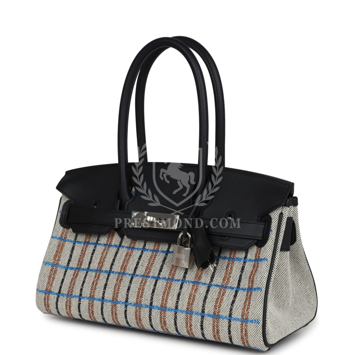 Hermes Shoulder Birkin Light 29 Multicolor Toile and Black Swift PHW — изображение 5