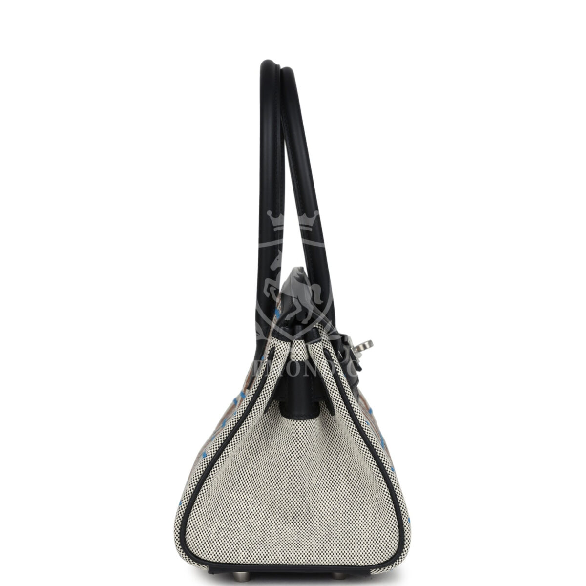 Hermes Shoulder Birkin Light 29 Multicolor Toile and Black Swift PHW — изображение 3