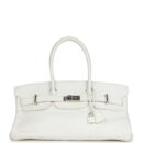 Vintage Hermes Shoulder Birkin 42 JPG White Clemence PHW