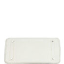 Vintage Hermes Shoulder Birkin 42 JPG White Clemence PHW