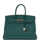 Hermes Birkin 35 Malachite Togo GHW