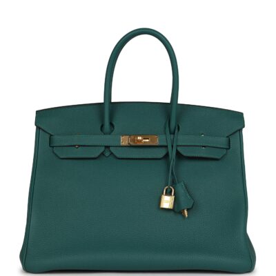 Hermes Birkin 35 Malachite Togo GHW