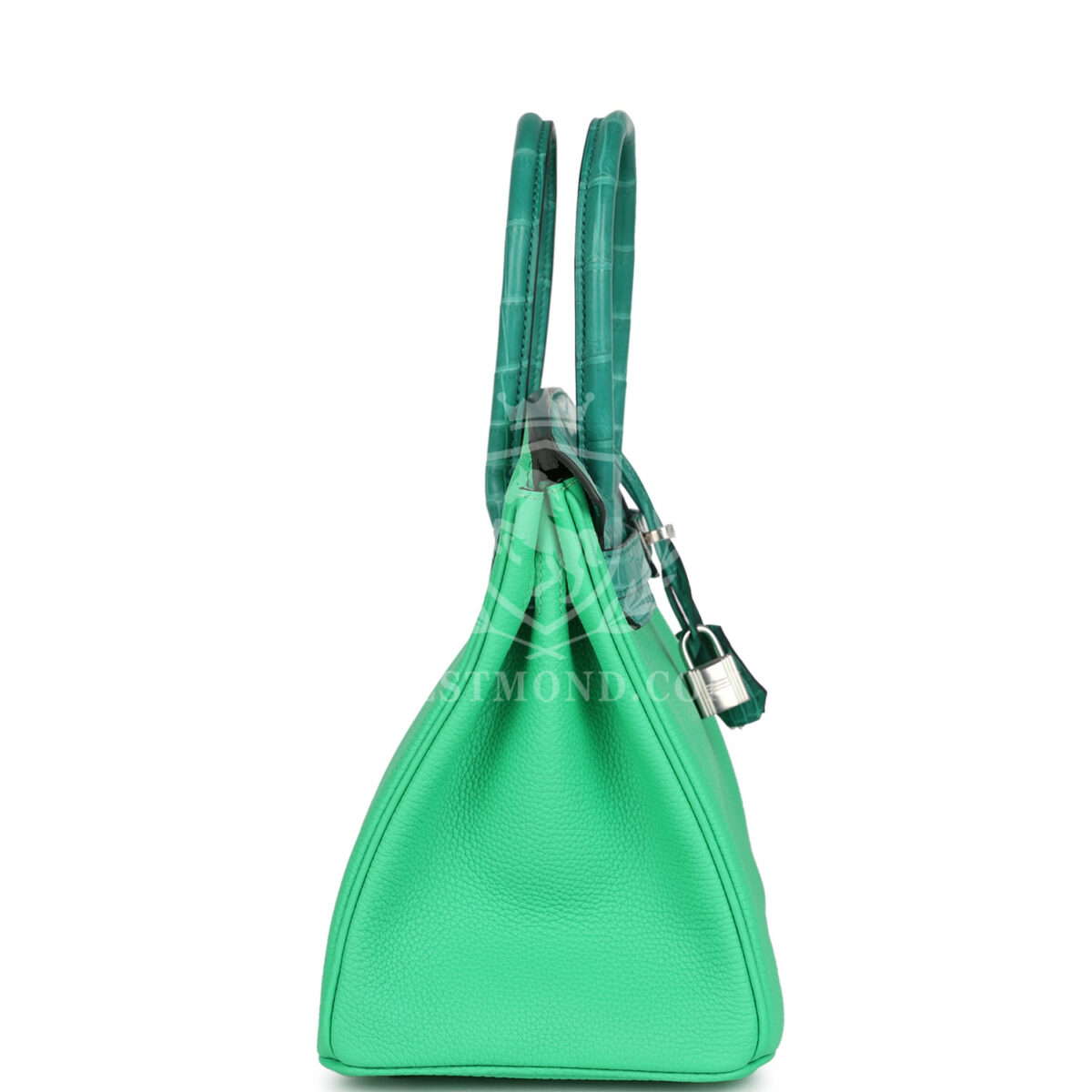 Hermes Birkin 30 Vert Comics Togo and Vert Jade Niloticus Crocodile Touch PHW — изображение 3