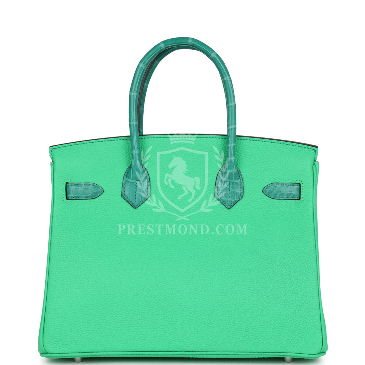 Hermes Birkin 30 Vert Comics Togo and Vert Jade Niloticus Crocodile Touch PHW — изображение 4