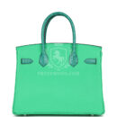Hermes Birkin 30 Vert Comics Togo and Vert Jade Niloticus Crocodile Touch PHW