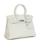 Hermes Birkin 30 White Clemence PHW