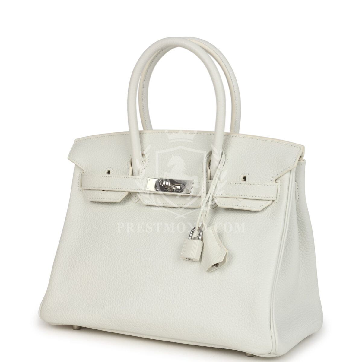 Hermes Birkin 30 White Clemence PHW — изображение 5