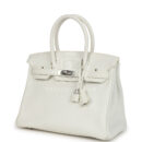 Hermes Birkin 30 White Clemence PHW