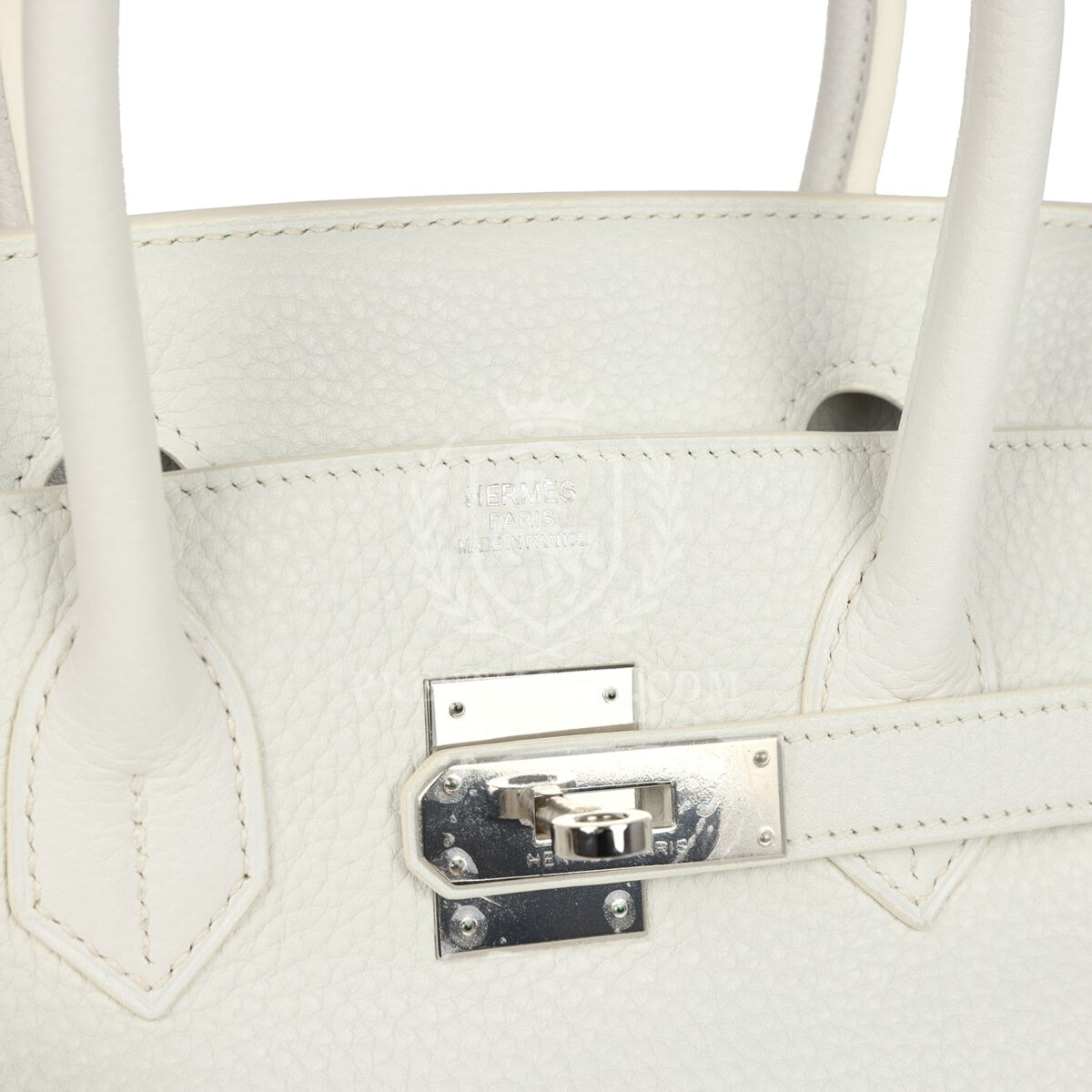 Hermes Birkin 30 White Clemence PHW — изображение 7