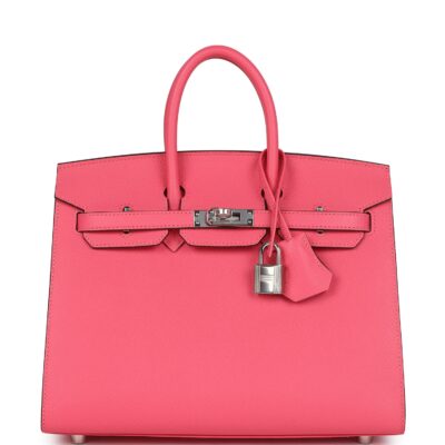 Hermes Birkin Sellier 25 Rose Azalee Epsom PHW