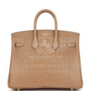 Hermes Birkin 25 Chai Matte Alligator GHW